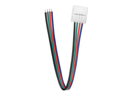 RGB LED konektor s káblom 10mm jednostranný