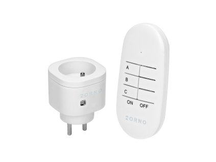 Bezdrôtová mini zásuvka s ovládaním 1+1