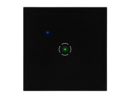 Čierny inteligentný Wi-Fi nástenný vypínač
