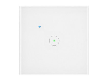 Inteligentný Wi-Fi nástenný vypínač, 1-gang, biely