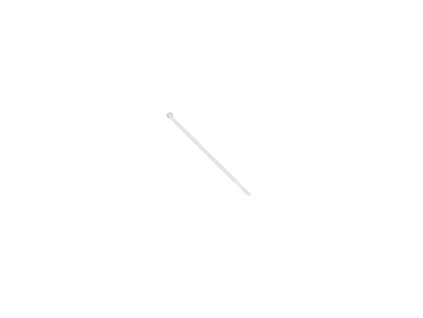 Sťahovacie pásky 4.8x400mm, prírodné, 25 ks
