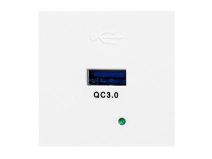 Nábytkový USB modul biely O-OR-GM-9010/W/USBQ
