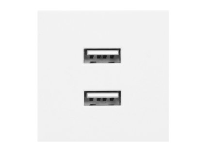 USB modul pre nábytok s nabíjačkou, biely