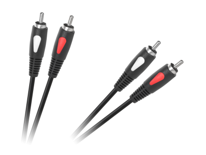 Audio kábel 2x RCA – 2x RCA 5 m Cabletech Eco-Line L-KPO4001-5-0