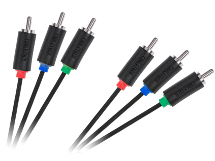 AV kábel 3x RCA – 3x RCA 1,8 m Cabletech L-KPO3955-1-8