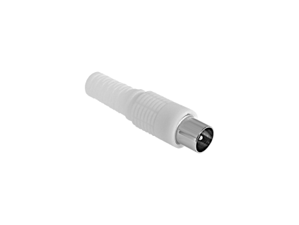 TV anténny konektor samec dlhý biely Cabletech L-WTY0252-1