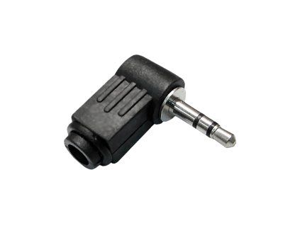 3,5 mm stereo jack konektor uhlový samec plastový Cabletech L-WTY0008-1-1
