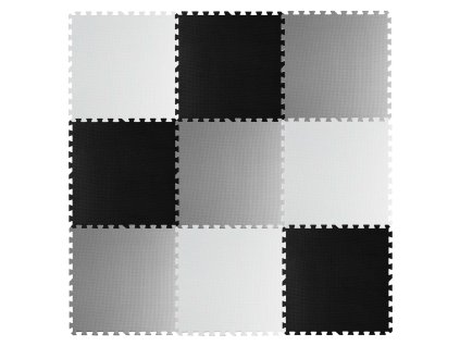 Veľká penová puzzle podložka šachovnica Ricokids 180x180cm 9ks