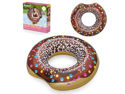 Nafukovacie plážové koleso na plávanie hnedý Donut 107cm BESTWAY