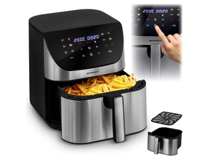Beztuková fritéza Air fryer Berdsen BD-659 strieborná