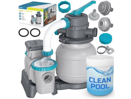 Piesková pumpa na bazény + multifunkčné tablety 6056 l/h Bestway 58497