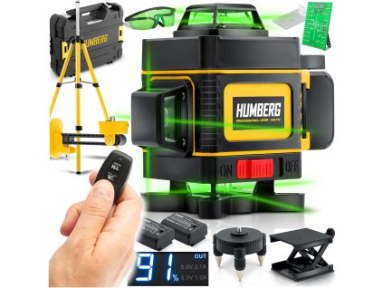 Križový laser v kufri + statív Humberg HM-172