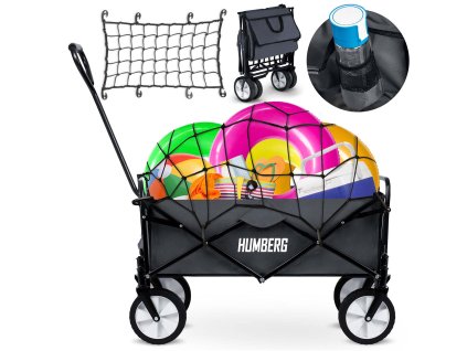 Skladací transportný vozík s mriežkou 80L Humberg HM-511