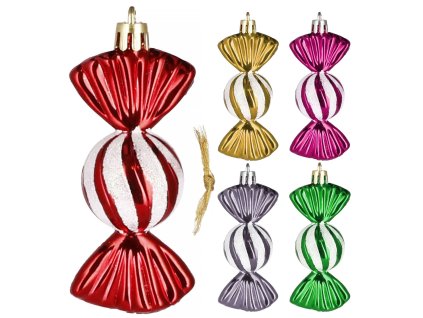 CA0856 VIANOČNÉ GULE 6 CM 5 KS.