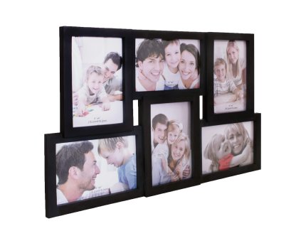 73632 pf0009 ramka na 6 zdjec czarna M0
