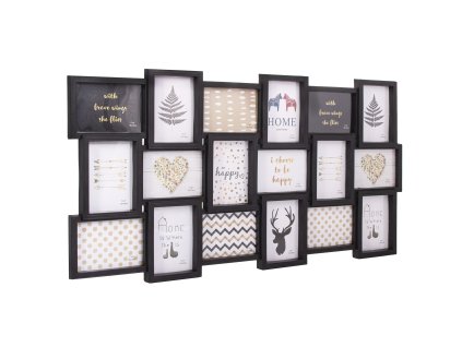 13075 pf0018 ramka na 18 zdjec czarna M0