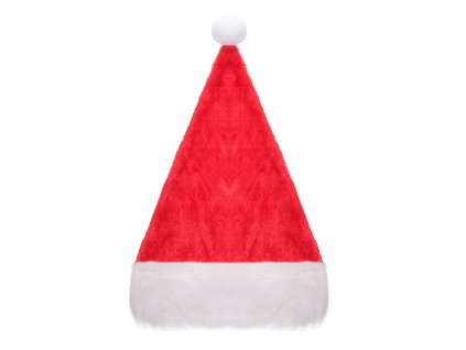 CA0030 MIKULÁŠSKA ČIAPKA PLYŠOVÁ 28X47 CM