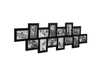 PF0007 RÁM NA 14 FOTOGRAFIÍ (ČIERNA)