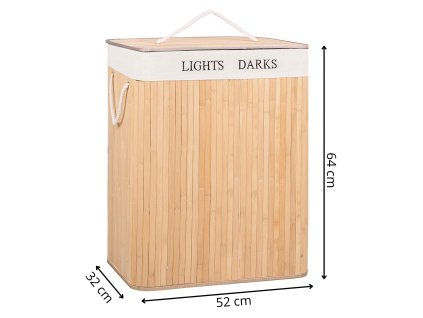 HA0032 BAMBUSOVÝ KÔŠ NA PRÁDLO