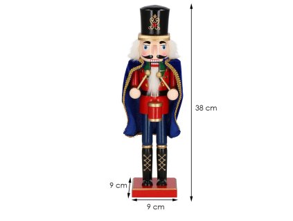 CA0913 VIANOČNÁ OZDOBNÁ LUSKÁČ NA ORECHY 38 CM