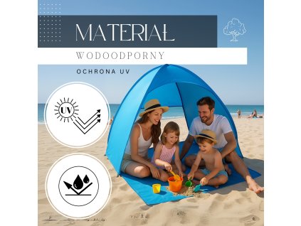 PT035 PLÁŽOVÝ STAN 160 X 140 X 110 CM