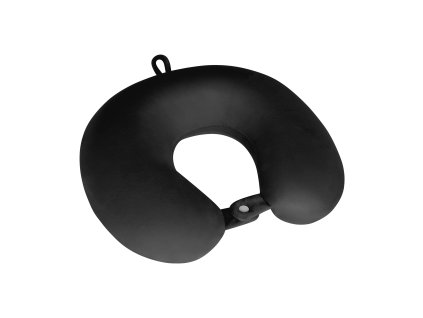 Cestovný vankúš - pamäťová pena, REBEL ACTIVE, čierna farba