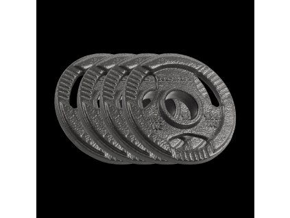 Oceľové olympijské závažie sada 4x1.25kg, otvor 51mm, tanier s úchytmi, REBEL ACTIVE