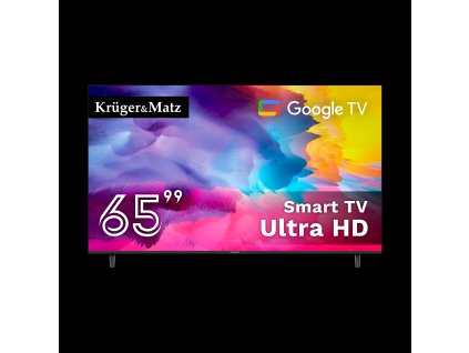 Televízor Kruger&Matz 65" UHD Google TV 5.0 DVB-T2/T/C H.265 HEVC