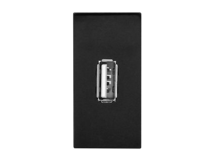USB zásuvkový modul pre nábytok - čierny