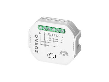 Dvojkanálové relé s Wi-Fi+BLE stmievačom