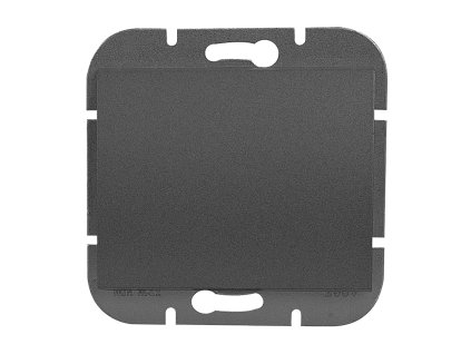 Zapustený jednopólový vypínač s osvetlením Onyx, 10A, 250V, WP-1O/S, čierna