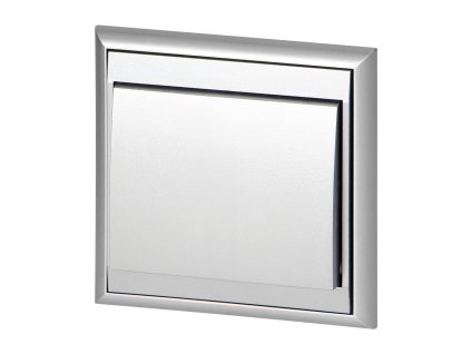 Zapustený trojsmerný vypínač Luna, 10A, 250V, WP-5L, strieborný