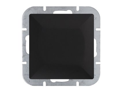 Perleťové tlačidlo zvončeka na zapustenie, 10A, 250V, WP-6/7P, čierne