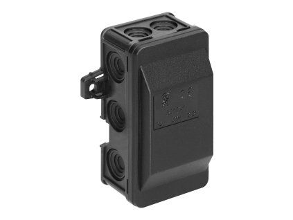 Krabica s elastickými priechodkami O-6410-10 BLACK