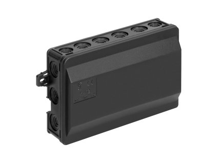 Spojovacie krabice s elastickými priechodkami 90 x 135 mm klik IP54, čierna