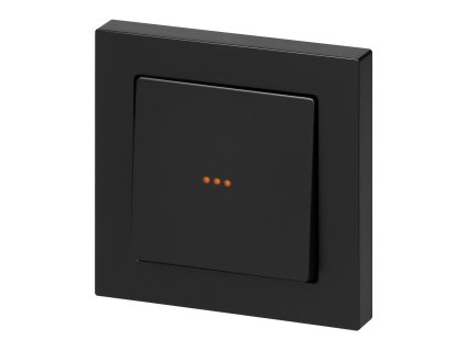 Tlačidlo zvončeka na zapustenie s osvetlením Malta 10A, 250V, WP-6/7M/S, matná čierna