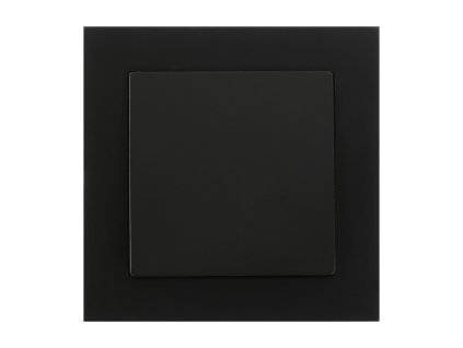 Tlačidlo zvončeka na zapustenie s osvetlením Malta 10A, 250V, WP-6/7M/S, matná čierna