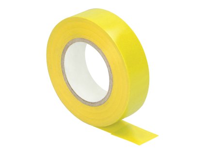 Izolačná páska, samozhášavá, žltá, šírka 19 mm, hrúbka 0,13 mm, dĺžka 20 m