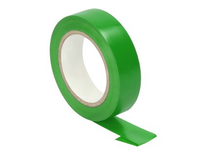 Súprava izolačných pások, samozhášavých, zelená, šírka 15mm, hrúbka 0.13mm, dĺžka 10m, 10ks