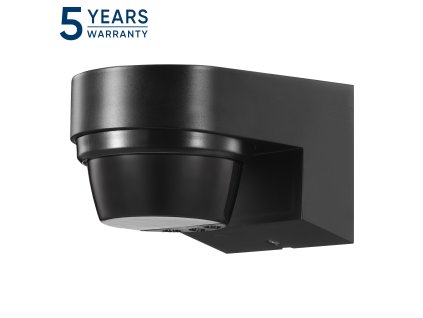 Senzor pohybu 240°, IP65, 2000W, 10m, čierny