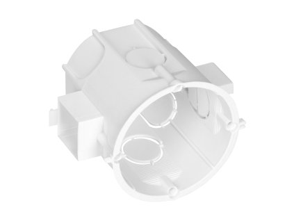 Sériová, zapustená prípojná krabica - hĺbka 60 mm, biela