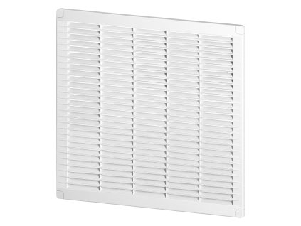 Ventilačná mriežka so zámkom 350x350, biela
