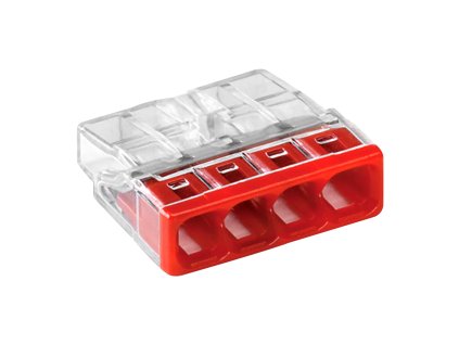 WAGO spojka s push-in svorkou, 4-vodičová, model 2273-204,0,5-2,50mm?, 5 ks