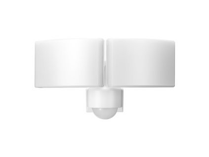 TOS DUO LED 2x20W dvojitý záhradný reflektor s PIR senzorom pohybu, 2x1600lm, IP65, 4000K, PC, biely