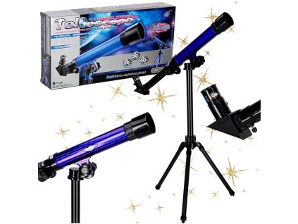 Teleskop edukacyjny ze statywem luneta obserwacyjna 20x 30x 40x 174905