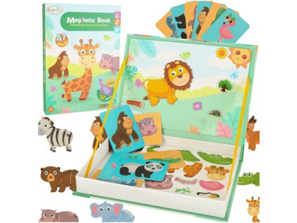 Magnetické puzzle safari zvieratá 47el.