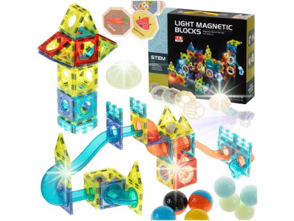 Svietiaca magnetická guľôčková dráha 75el