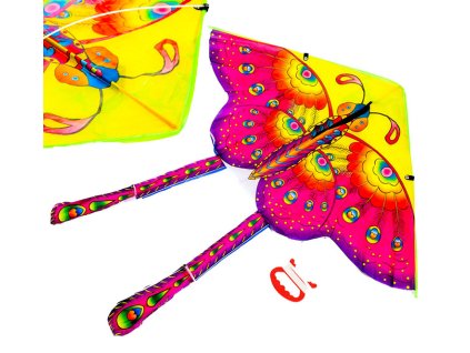 Veľký drak 90cm motýľ fialový