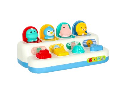 Gra zrecznosciowa edukacyjna montessori wbijak wyskakujace zwierzatka 153948