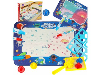 Mata wodna do malowania rysowania woda mazaki pieczatki szablony walek 120x90cm kosmos 173998